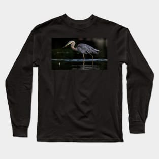 Heron on the Hunt Long Sleeve T-Shirt